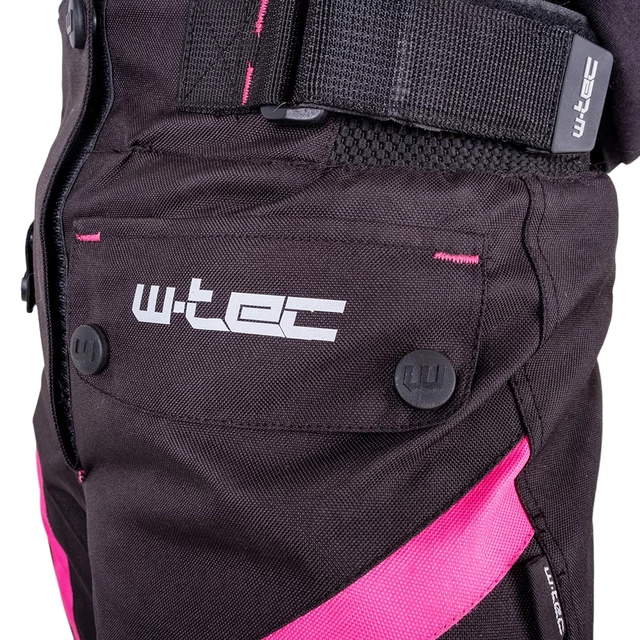 Damskie spodnie motocyklowe W-TEC Durmanes Lady - Czarno-różowy