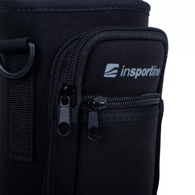 Przenośna torba etui na kubek termiczny 1200 ml neopren ∙ 2 kieszenie na zamek ∙ regulowany pasek na ramię - Różowy