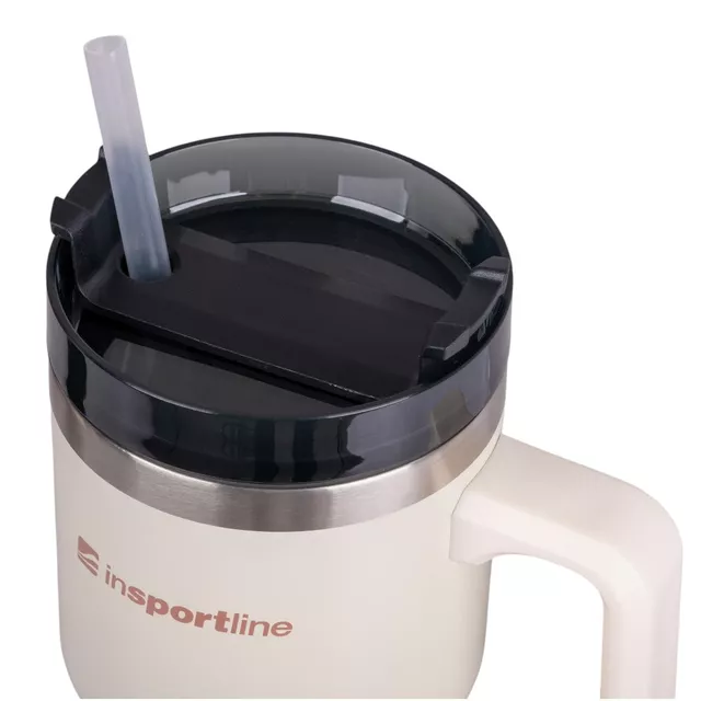 Kubek termiczny termos inSPORTline Teasara 600 ml - Czarny