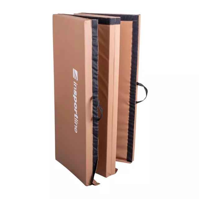 Składany materac gimnastyczny mata inSPORTline Kvadfold 200x120x5 cm - Czerwony