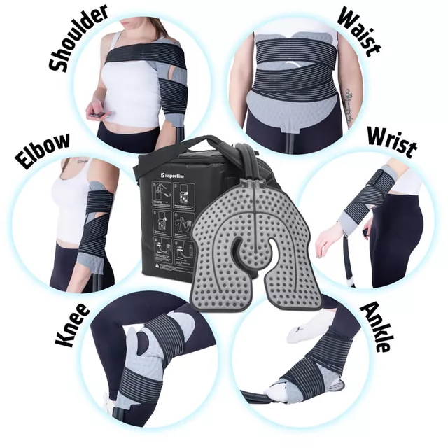 Urządzenie do krioterapii kompresyjnej inSPORTline Coldero ∙ mata chłodząca ∙ 3 poziomy przepływu ∙ timer ∙ pilot