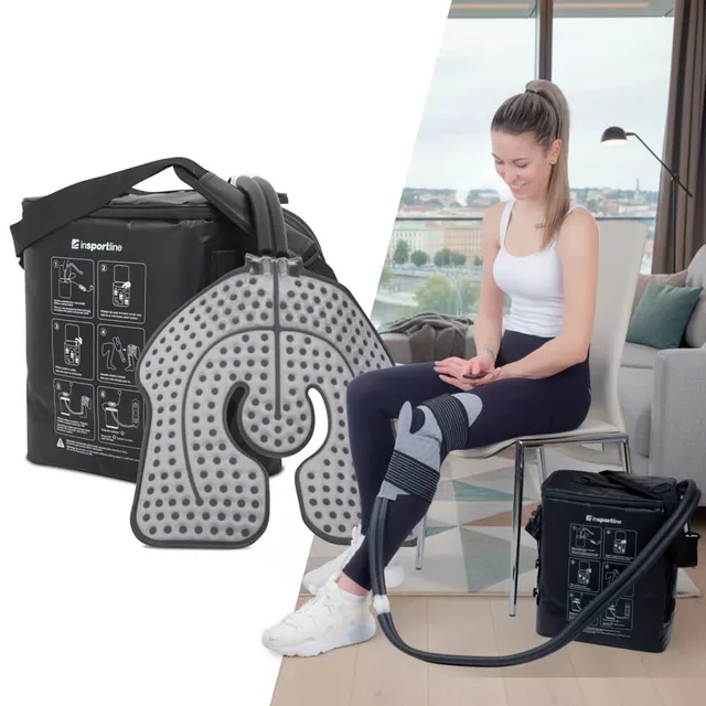 Urządzenie do krioterapii kompresyjnej inSPORTline Coldero ∙ mata chłodząca ∙ 3 poziomy przepływu ∙ timer ∙ pilot