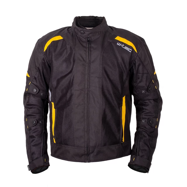 Męska letnia kurtka motocyklowa W-TEC Tosheck - Czarno-żółty - Czarno-żółty