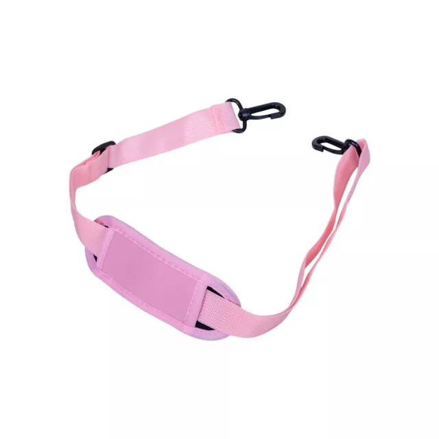 Przenośna torba etui na kubek termiczny 1200 ml neopren ∙ 2 kieszenie na zamek ∙ regulowany pasek na ramię - Różowy