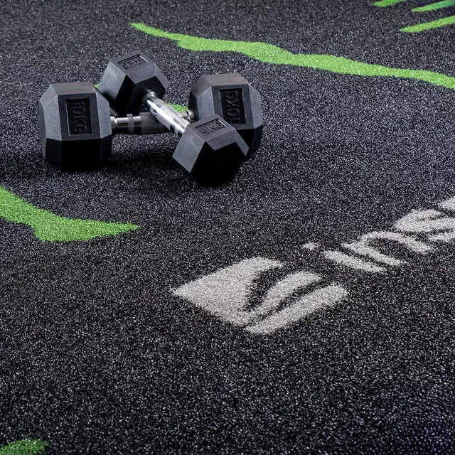 Sztuczna trawa treningowa inSPORTline Crospet 10×2 m ∙ podziałka numeryczna ∙ piktogramy ćwiczeń ∙ antypoślizgowy spód ∙ wysoka gęstość