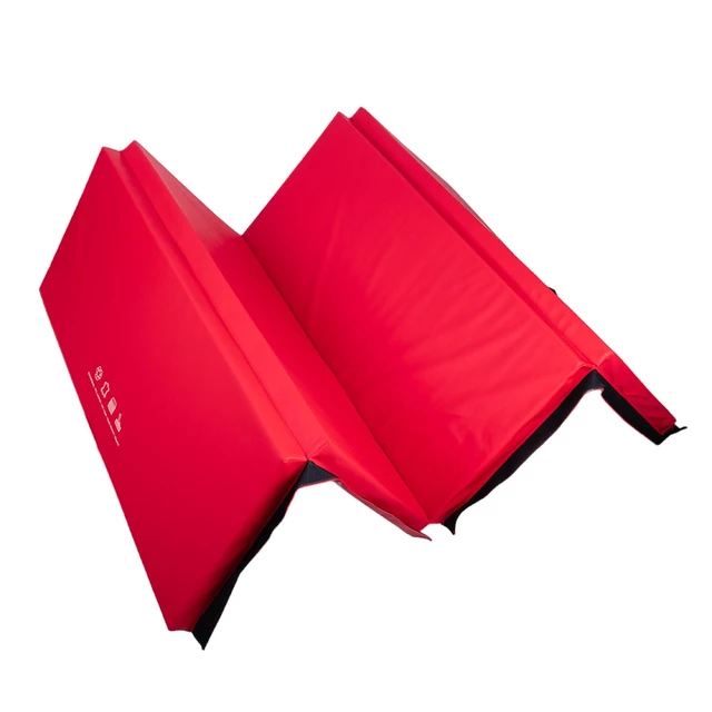 Składany materac gimnastyczny mata inSPORTline Kvadfold 200x120x5 cm - Czerwony