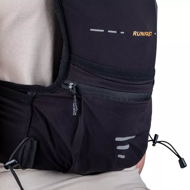 Kamizelka biegowa inSPORTline Runfast XS-M ∙ lekka konstrukcja ∙ multi kieszenie ∙ bukłak do 3 l ∙ regulowane paski ∙ elementy odblaskowe