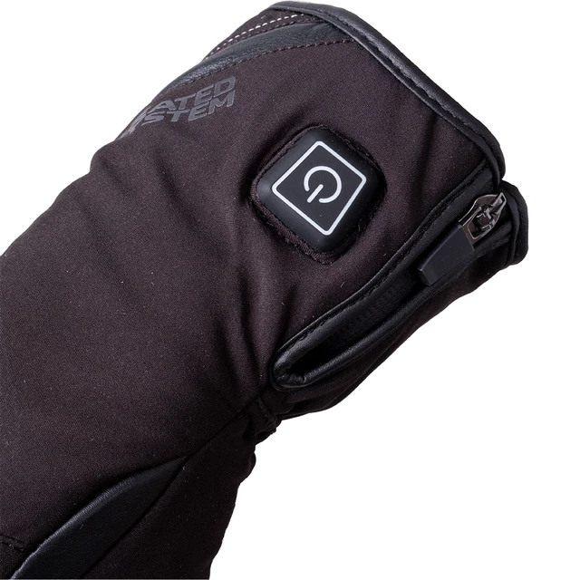 Ogrzewane rękawice motocyklowe i narciarskie W-TEC HEATnoir - Czarny