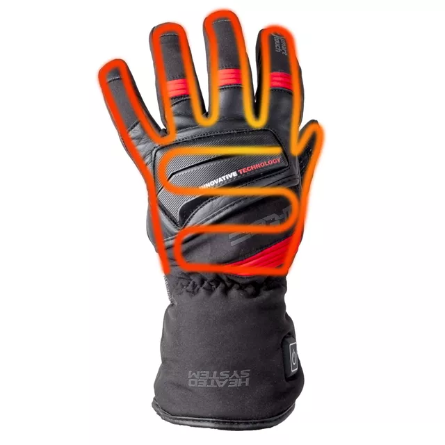 Ogrzewane rękawice motocyklowe i narciarskie z baterią W-TEC HEATamo ∙ 3 tryby temperatury ∙ bateria 4h ∙ wodoodporne i wiatroszczelne