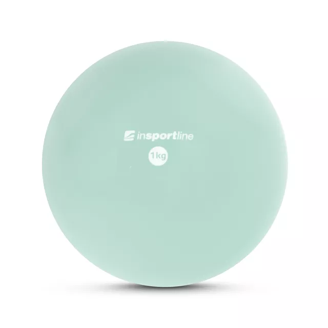 Piłka do jogi inSPORTline Yoga Ball 1 kg - Różowy - mentol