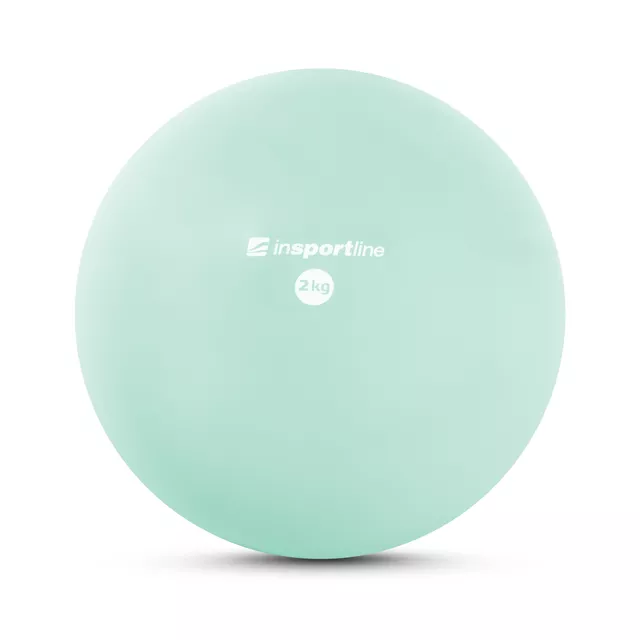 Piłka do jogi inSPORTline Yoga Ball 2 kg - Zielony - mentol