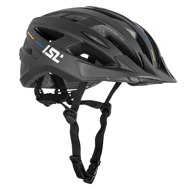 Kask rowerowy inSPORTline Winsdor ∙ nowoczesny design ∙ technologia in-mold ∙ zdejmowany daszek ∙ wysoka wentylacja - Matowa biel/przydymiony róż - Matowa czerń/cień niebieski