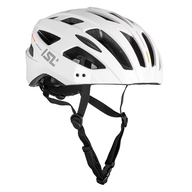 Kask rowerowy inSPORTline Winsdor ∙ nowoczesny design ∙ technologia in-mold ∙ zdejmowany daszek ∙ wysoka wentylacja - Matowa biel/przydymiony róż