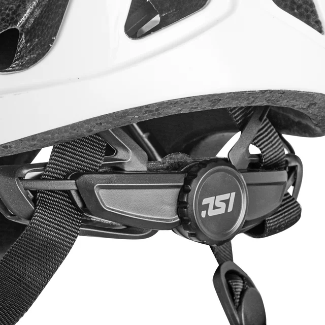 Kask rowerowy inSPORTline Winsdor ∙ nowoczesny design ∙ technologia in-mold ∙ zdejmowany daszek ∙ wysoka wentylacja - Matowa biel/przydymiony róż