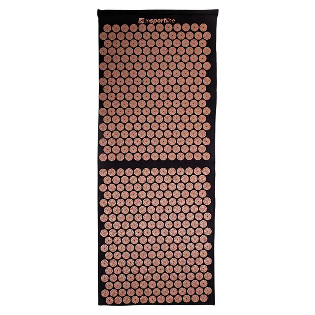 Duża mata do akupresury inSPORTline AKU-1000 125 x 50 cm - mus czarno-mokka - mus czarno-mokka