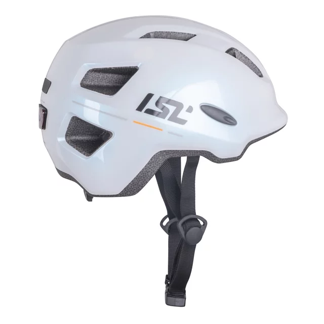 Kask rowerowy dziecięcy 2w1 inSPORTline Lumitto ∙ z lampką LED ∙ technologia in-mold ∙ regulacja pokrętłem ∙ 9 otworów wentylacyjnych - Brzoskwiniowy beż