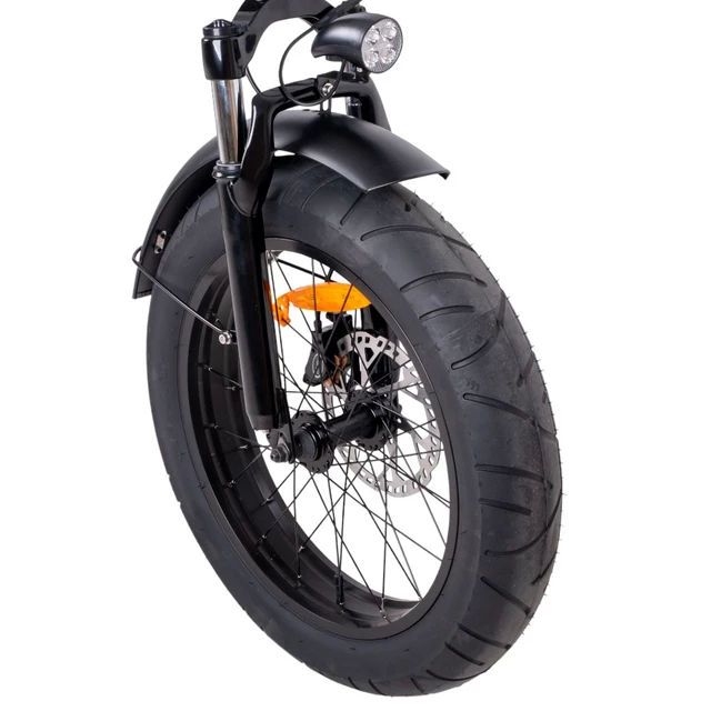 Składany rower elektryczny typu fat bike inSPORTline ISL Baxom 840Wh 20" - Deep Coffee