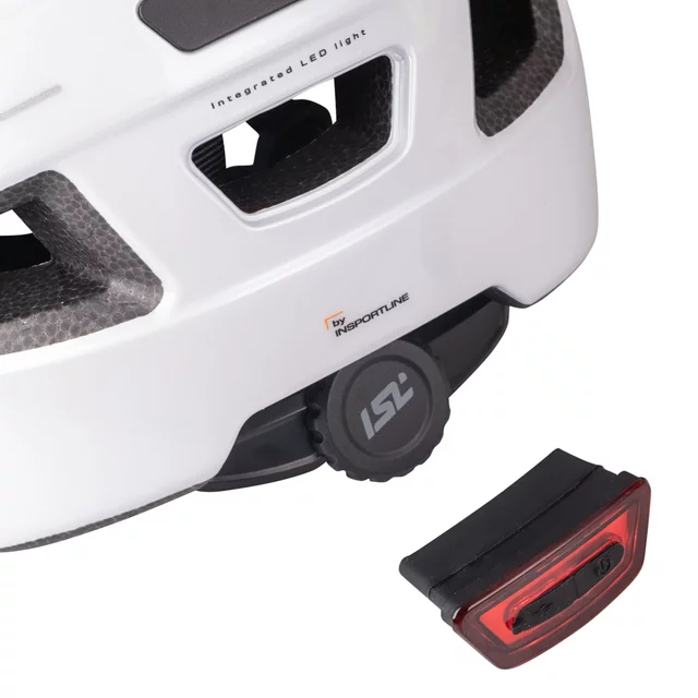 Dziecięcy kask rowerowy ISL Lumiro ∙ wyjmowana lampka LED USB-C ∙ 9 otworów wentylacyjnych ∙ regulacja pokrętłem ∙ In-Mold