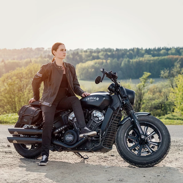 Damskie legginsy motocyklowe W-TEC Woposum - Czarny