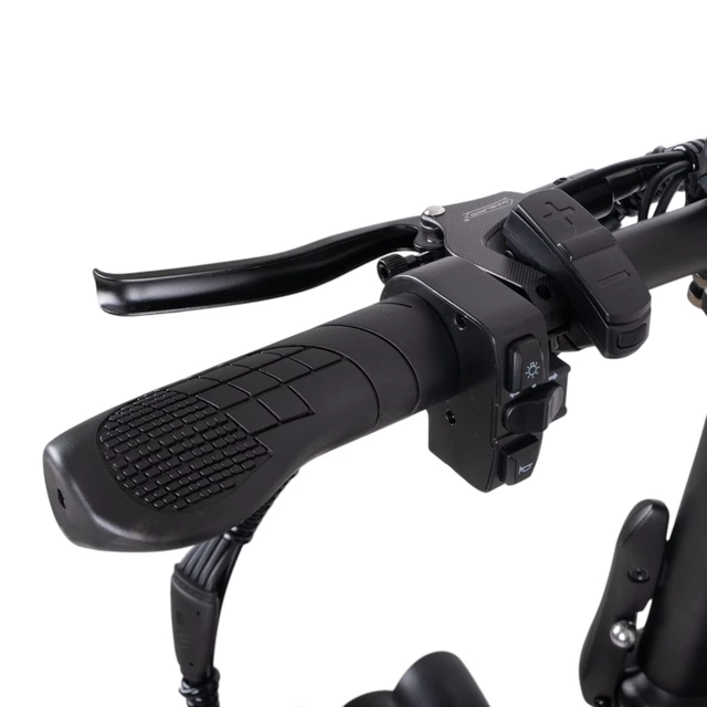Składany rower elektryczny typu fat bike inSPORTline ISL Baxom 840Wh 20" - Deep Coffee