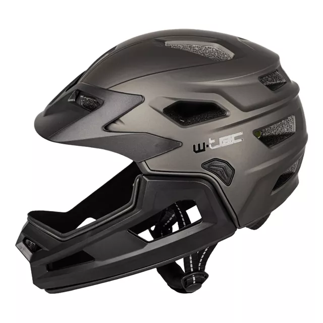 Kask Downhill na rower motor enduro  W-TEC Estreito - Magic Matt Black