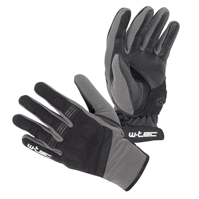 Letnie rękawice motocyklowe W-TEC Groniko - Szaro-czarny