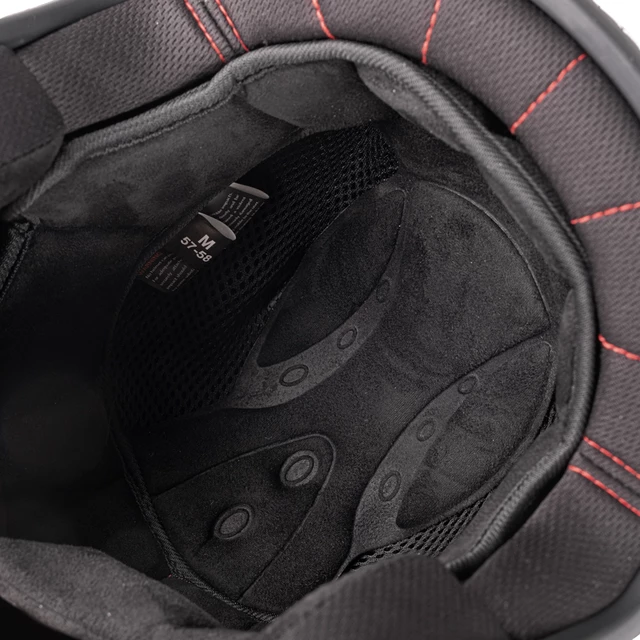 Kask motocyklowy otwarty W-TEC Badachos - Matt.czarny