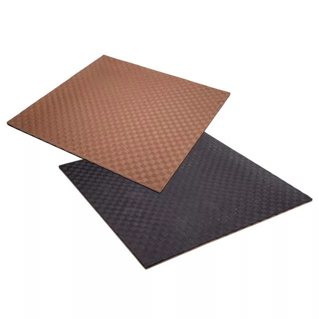 Mata Puzzle tatami podkładka do ćwiczeń inSPORTline Sazegul 100x100x2 cm - szaro-czarny, wzór 5 pasków