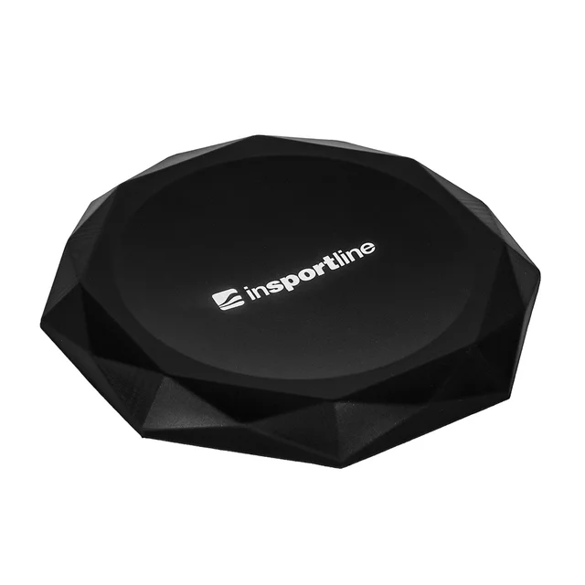 Podkładka fitness pod kolana inSPORTline Octazone 18x18x2 cm ∙ anatomiczna ∙ gęsta pianka PU ∙ amortyzacja wstrząsów ∙ ochrona stawów - Czarny