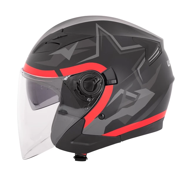Kask motocyklowy otwarty W-TEC Barcela Vermella - Czarno-szary