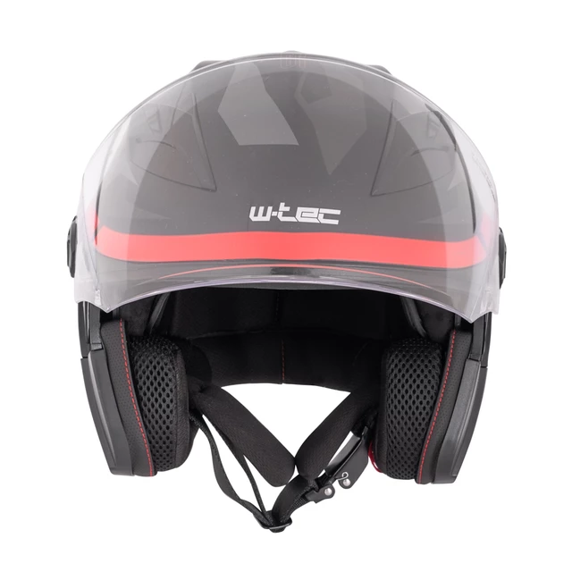 Kask motocyklowy otwarty W-TEC Barcela Vermella - Czarno-szary