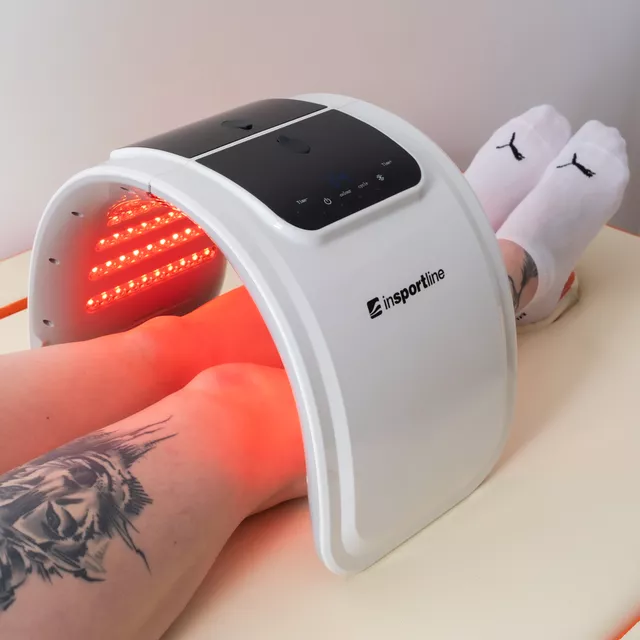 Tunel LED na podczerwień inSPORTline Infradome ∙ 100 diod LED ∙ NIR 850 nm ∙ nawilżacz ultradźwiękowy ∙ timer 60 min ∙ moc 10 W