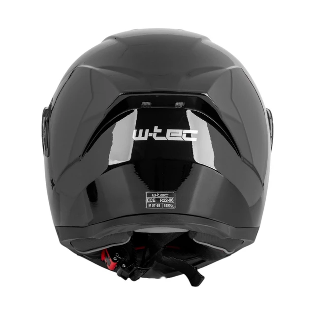 Kask motocyklowy pełny Flip-Up W-TEC Benidor - Biały błyszczący