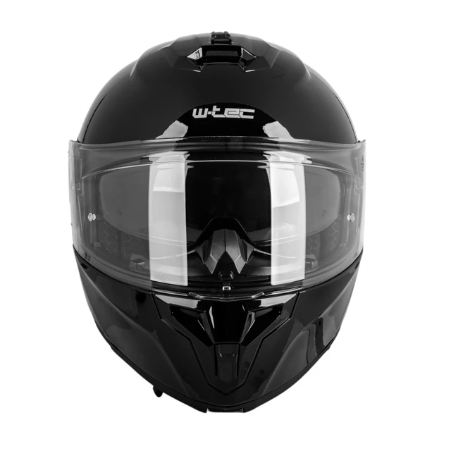 Kask motocyklowy pełny Flip-Up W-TEC Benidor - Biały błyszczący