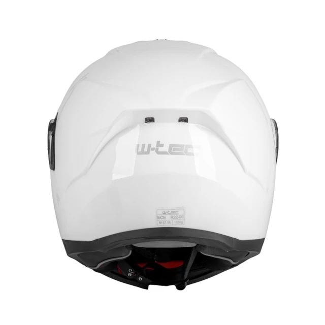 Kask motocyklowy pełny Flip-Up W-TEC Benidor - Biały błyszczący