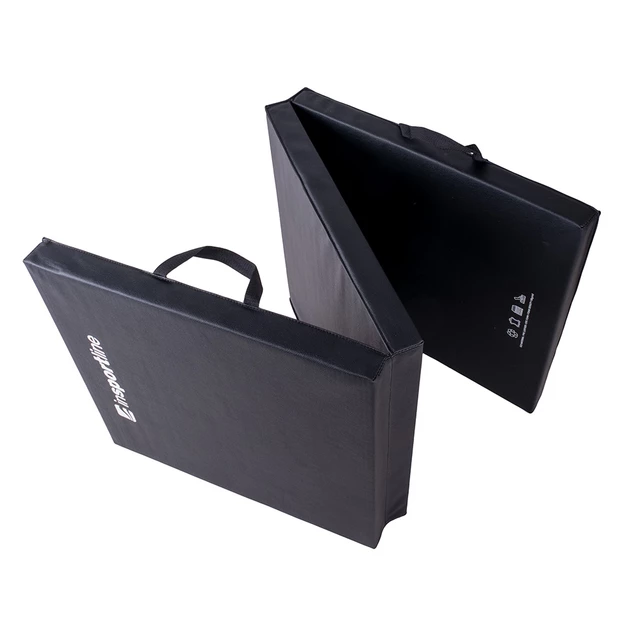 Składany materac gimnastyczny mata inSPORTline Trifold 195x90x5 cm - Czarny