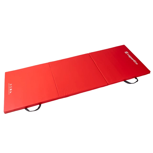 Składany materac gimnastyczny mata inSPORTline Trifold 180x60x3 cm - Brązowy