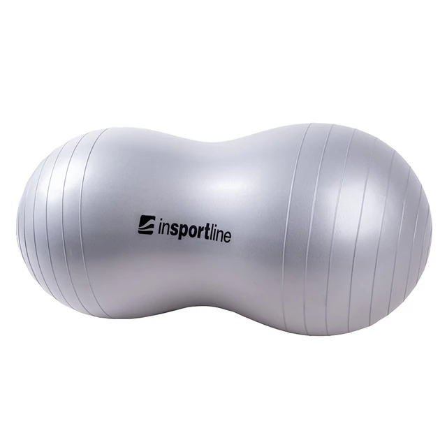 Piłka gimnastyczna rehabilitacyjna fasolka inSPORTline Peanut Ball 50 cm - Szary - Szary