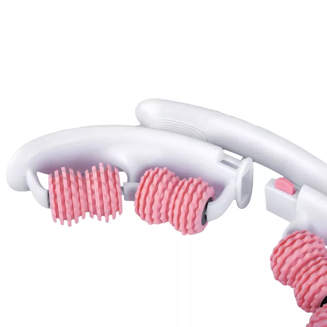 Masażer wielofunkcyjny inSPORTline Alesaki ∙ 8 rolek masujących ∙ ergonomiczny kształt ∙ lekka konstrukcja ∙ materiał tpr