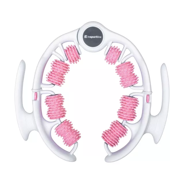 Masażer wielofunkcyjny inSPORTline Alesaki ∙ 8 rolek masujących ∙ ergonomiczny kształt ∙ lekka konstrukcja ∙ materiał tpr