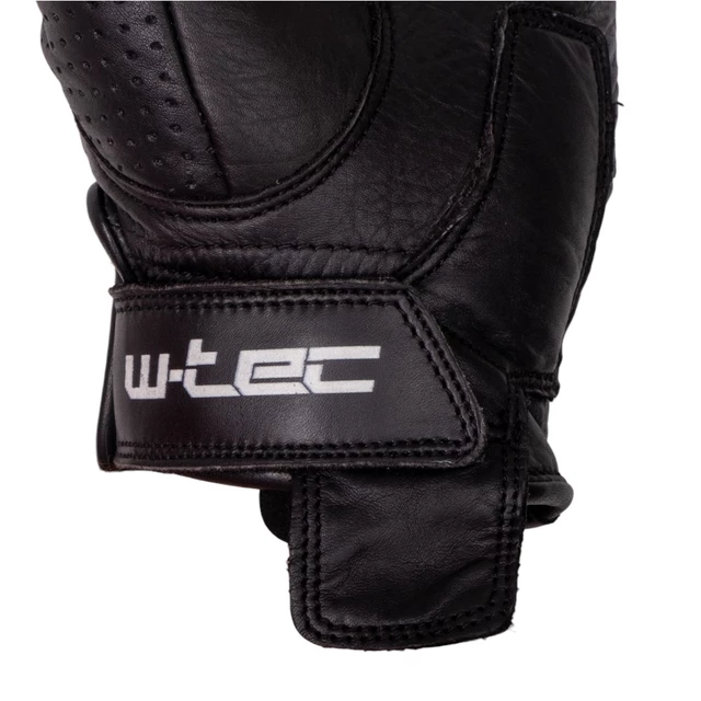 Letnie skórzane rękawice motocyklowe W-TEC Black Heart Darios - Czarny