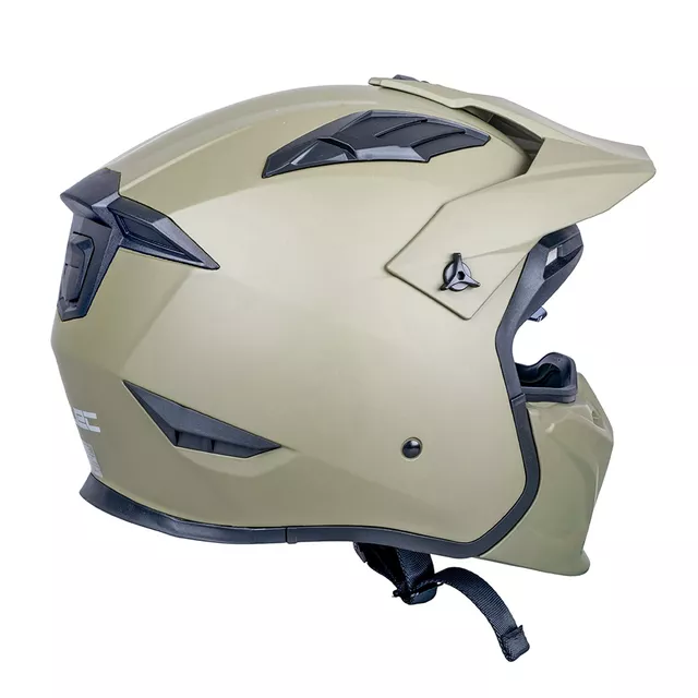 Kask motocyklowy modułowy W-TEC Badalone Army ∙ 3w1 ∙ waga 1250 g ∙ skorupa ABS ∙ blenda przeciwsłoneczna - beżowy matowy