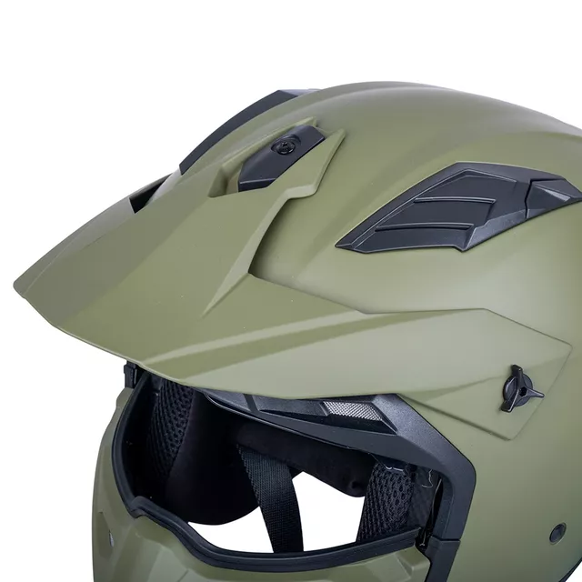 Kask motocyklowy modułowy W-TEC Badalone Army ∙ 3w1 ∙ waga 1250 g ∙ skorupa ABS ∙ blenda przeciwsłoneczna - beżowy matowy