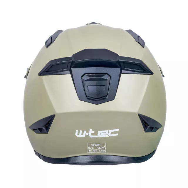 Kask motocyklowy modułowy W-TEC Badalone Army ∙ 3w1 ∙ waga 1250 g ∙ skorupa ABS ∙ blenda przeciwsłoneczna - beżowy matowy
