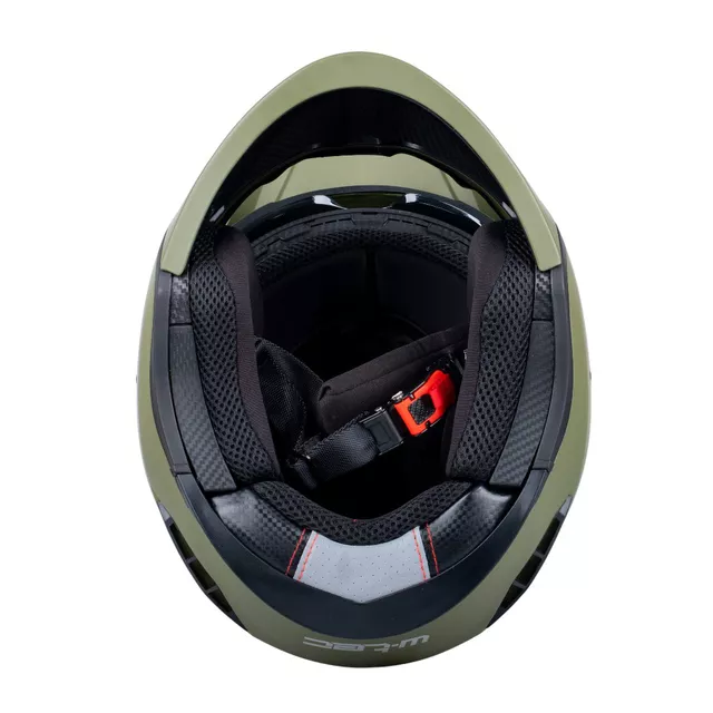 Kask motocyklowy modułowy W-TEC Badalone Army ∙ 3w1 ∙ waga 1250 g ∙ skorupa ABS ∙ blenda przeciwsłoneczna - beżowy matowy