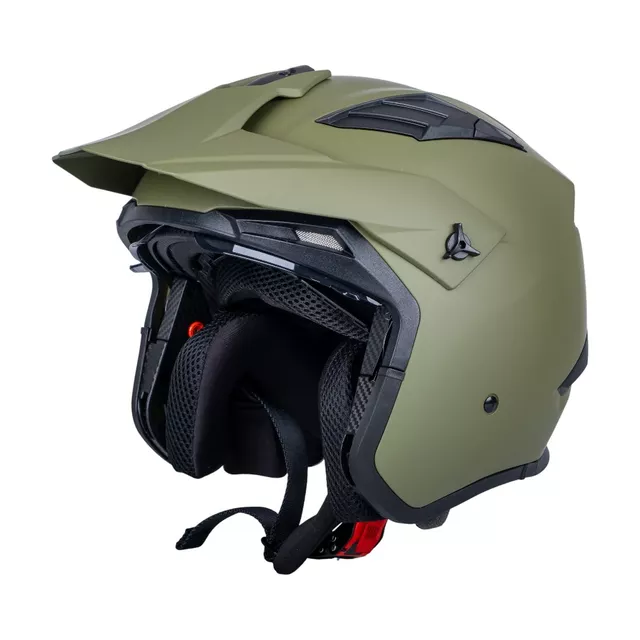 Kask motocyklowy modułowy W-TEC Badalone Army ∙ 3w1 ∙ waga 1250 g ∙ skorupa ABS ∙ blenda przeciwsłoneczna - beżowy matowy