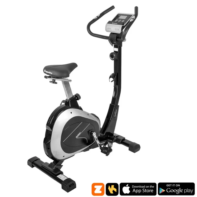 Rower treningowy magnetyczny inSPORTline Klegan - Czarno-srebrny