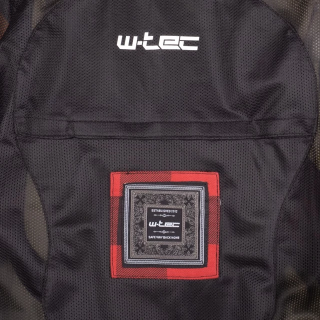 Koszula motocyklowa W-TEC Black Heart Rattlesneak - w czerwono-czarną kratkę