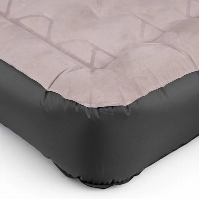 Dwuosobowy materac dmuchany inSPORTline Valkon Duo 192x151x22 cm ∙ pompka elektryczna ∙ nośność 300 kg ∙ powierzchnia welurowa