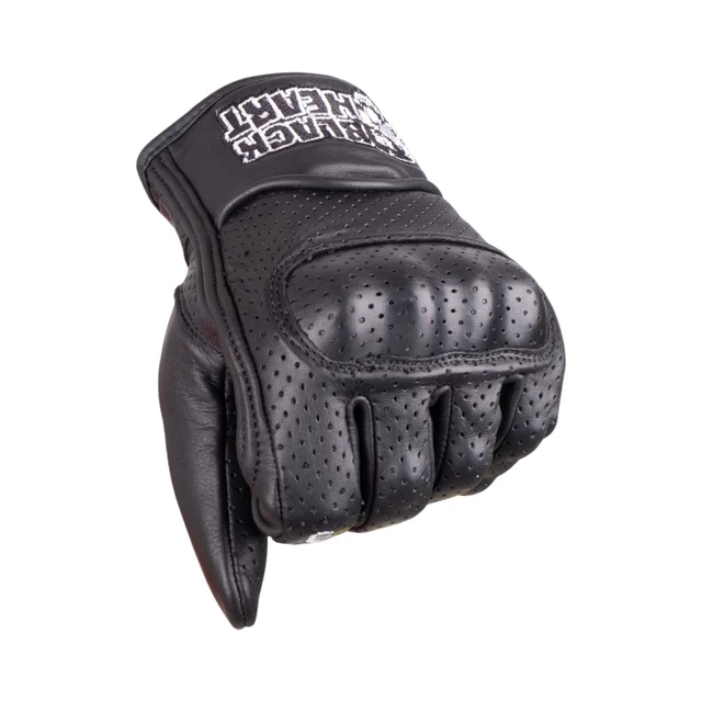 Skórzane rękawice motocyklowe W-TEC Black Heart Rookah - Czarny